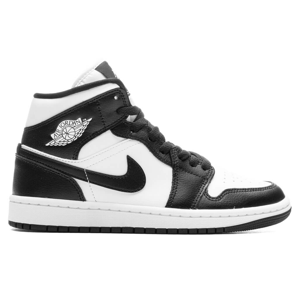 Air Jordan 1 Mid Women's - White/Black/White, , large image number null