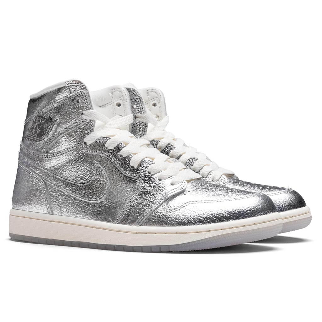 Air Jordan 1 Retro Hi OG Women's - Metallic Silver/Photon Dust/Sail