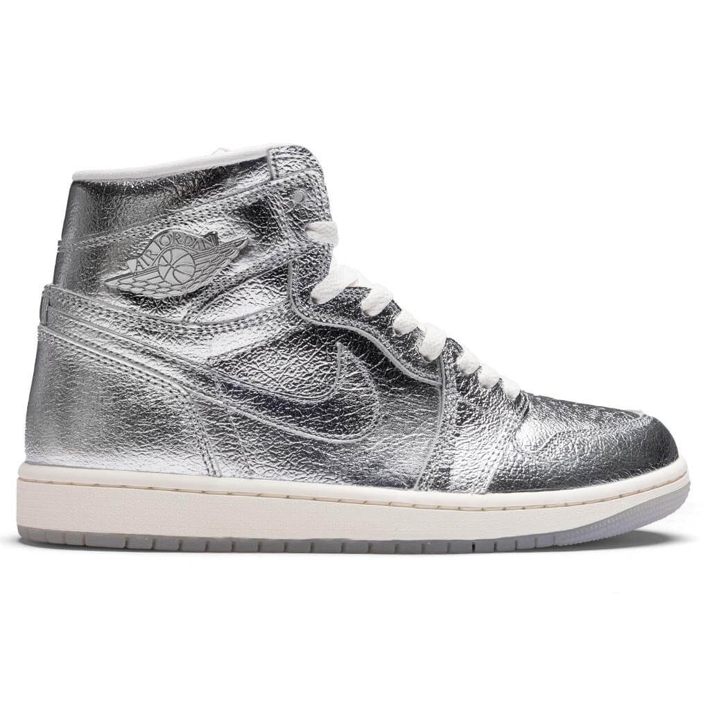 Air Jordan 1 Retro Hi OG Women's - Metallic Silver/Photon Dust/Sail