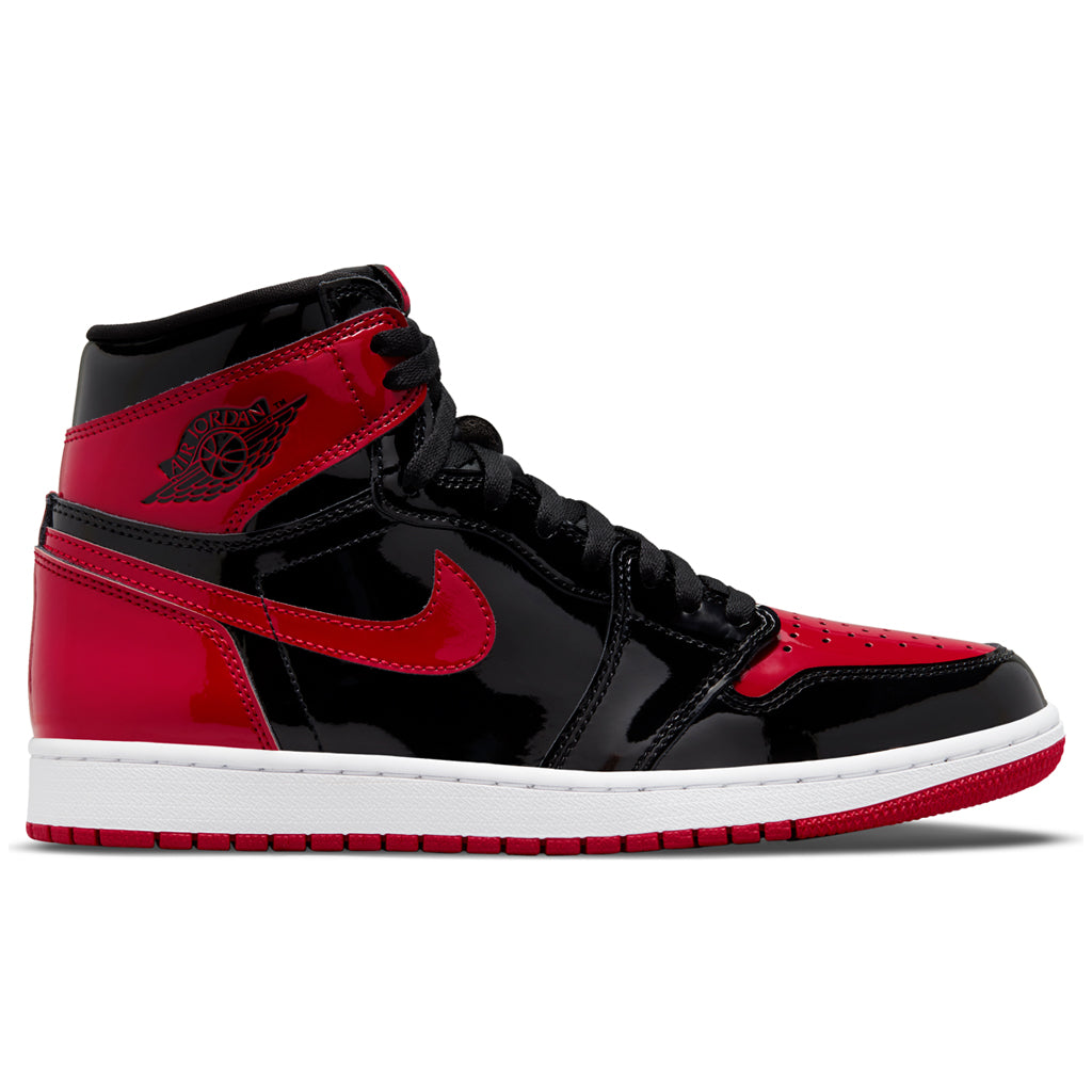 Air Jordan 1 Retro High OG 'Patent Bred' - Black/Varsity Red/White