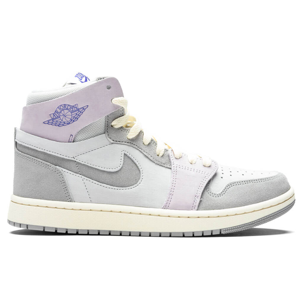 Air Jordan 1 Zoom CMFT 2 Women's - Photon Dust/Light Smoke Grey/Barely Grape