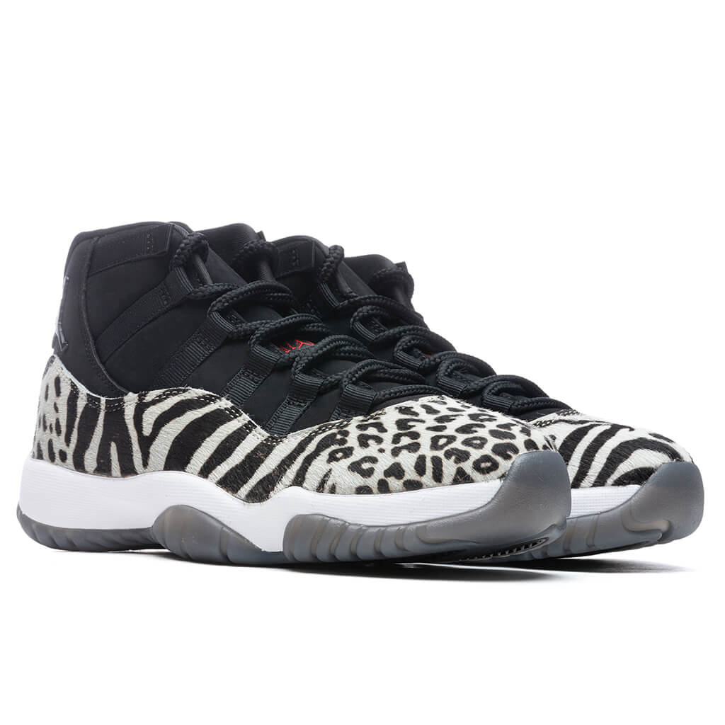 Air Jordan 11 Retro Women's "Animal Instinct" - Black/Gym Red, , large image number null