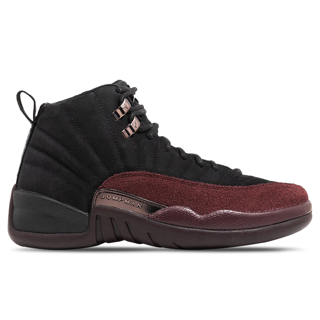 Air Jordan 12 x A Ma Maniére Women's - Black/Burgundy Crush