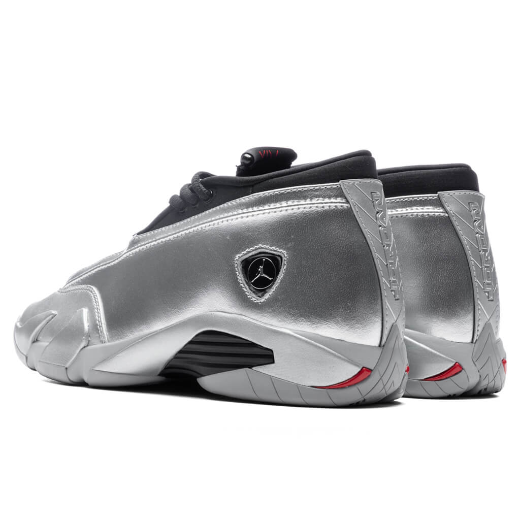 Air Jordan 14 Retro Low Women's - Metallic Silver/Fire Red/Wolf Grey, , large image number null