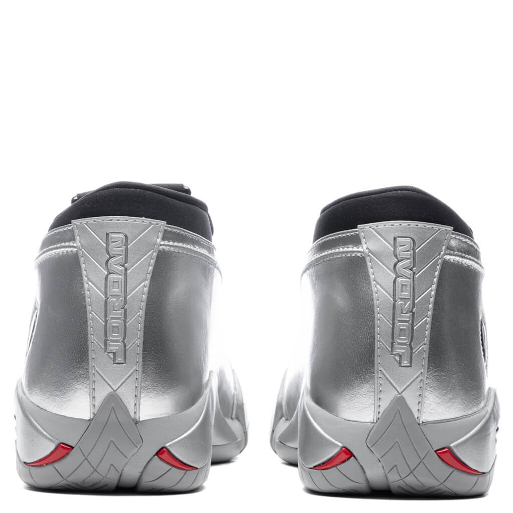 Air Jordan 14 Retro Low Women's - Metallic Silver/Fire Red/Wolf Grey, , large image number null