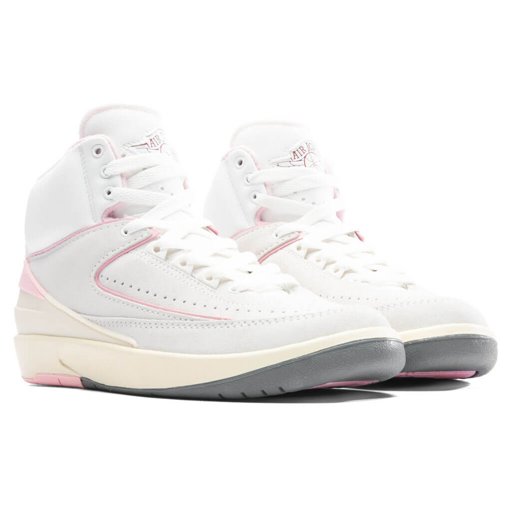 Air Jordan 2 Retro Women's 'Soft Pink' - Summit White/Gym Red/Medium Soft Pink