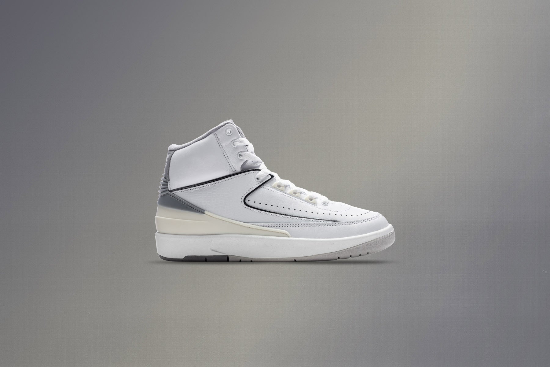 Air Jordan 2 Retro (GS) - White/Cement Grey/Sail, , large image number null