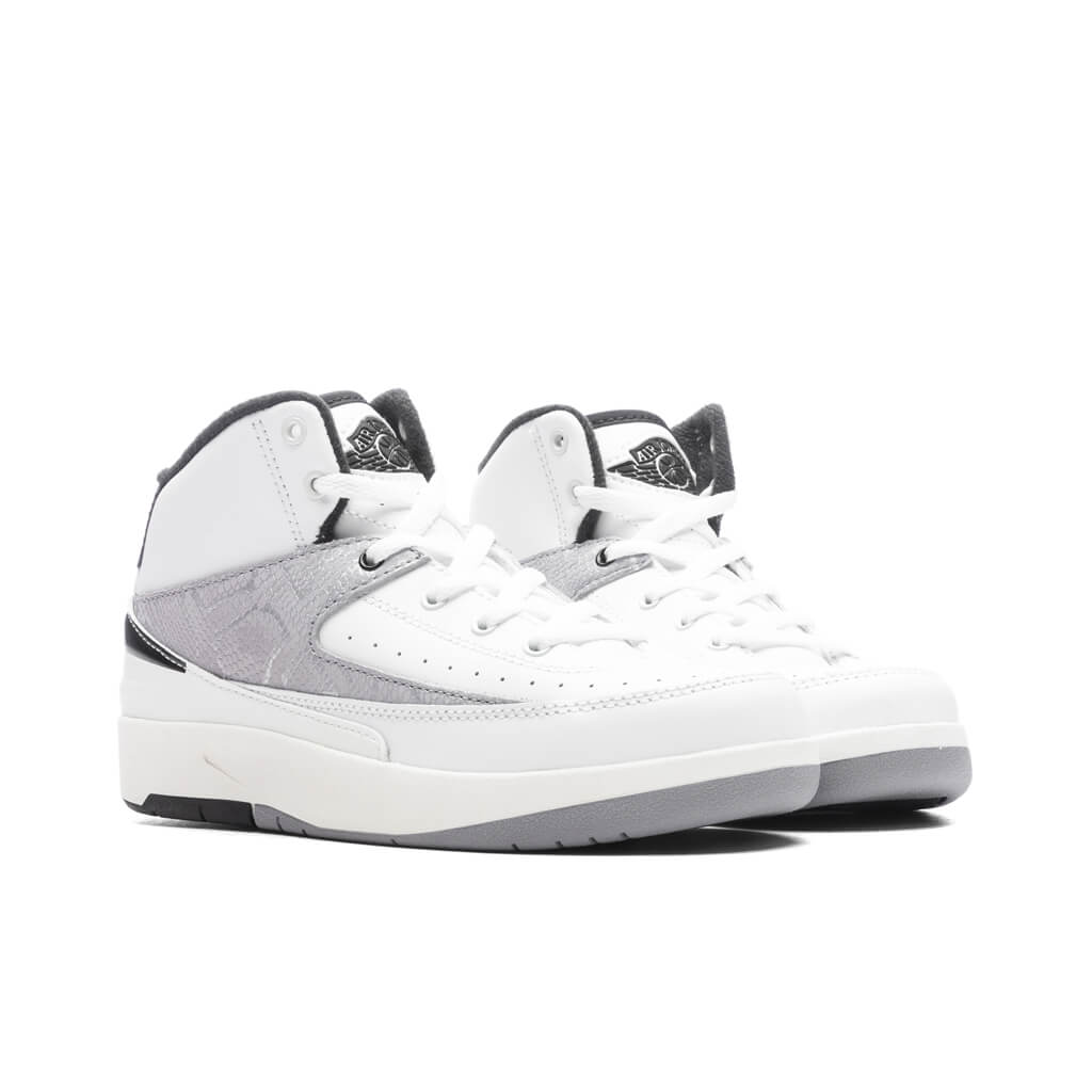 Air Jordan 2 Retro (PS) 'Python' - White/Fire Red/Cement Grey, , large image number null