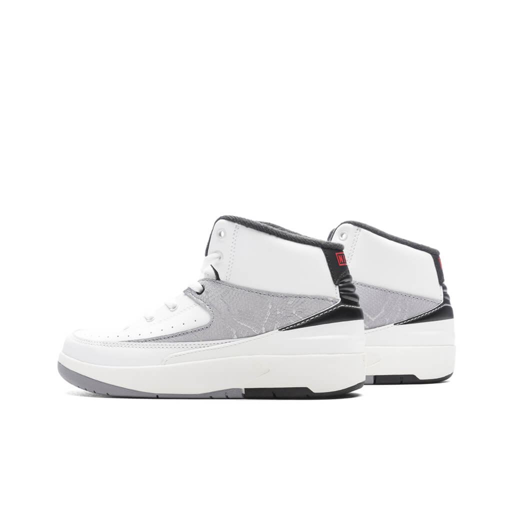 Air Jordan 2 Retro (PS) 'Python' - White/Fire Red/Cement Grey, , large image number null