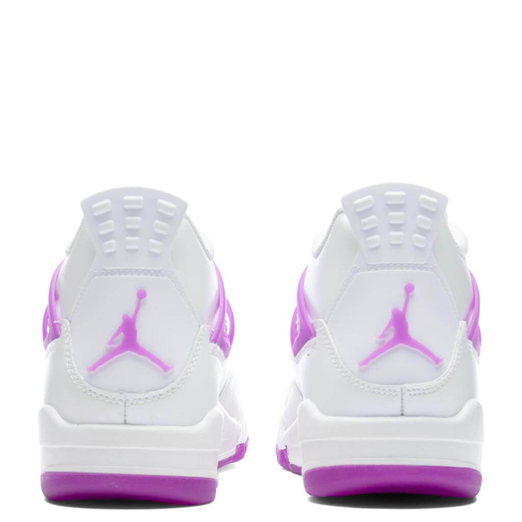 Jordan 4 Retro (GS) - White/Hyper Violet, , large image number null