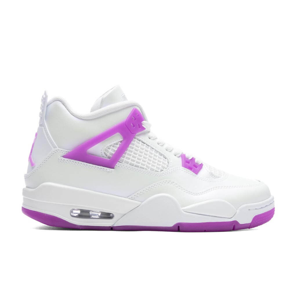 Jordan 4 Retro (GS) - White/Hyper Violet, , large image number null