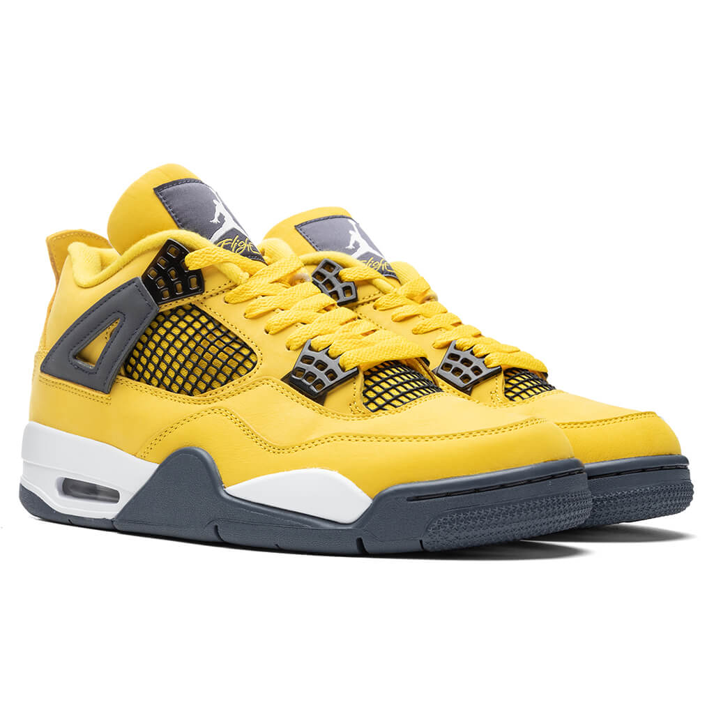 Air 4 Retro 'Lightning' - Tour Yellow/Dark Blue Grey