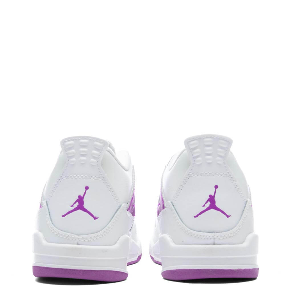 Jordan 4 Retro (PS) - White/Hyper Violet, , large image number null