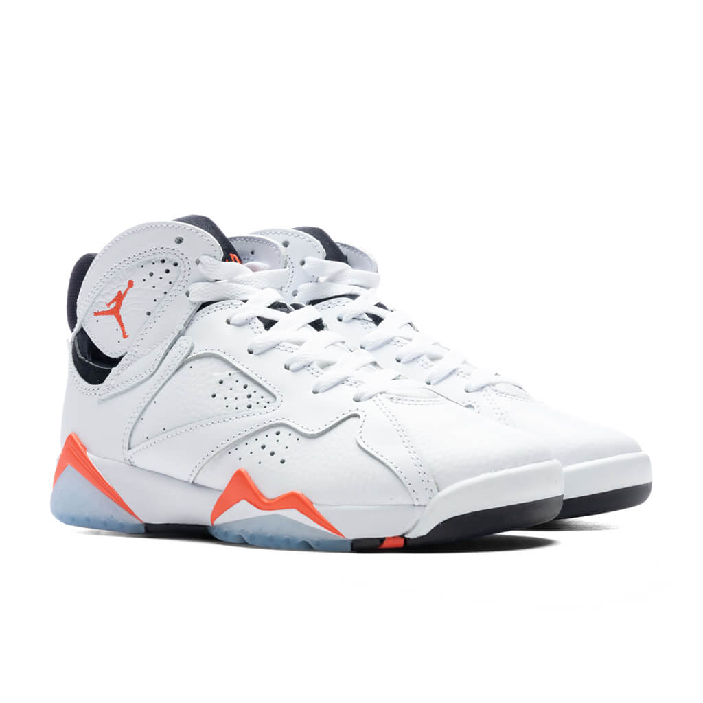 Air Jordan 7 Retro White Infrared (GS) - White/Crimson/Black