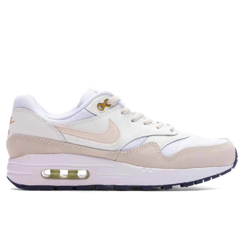 Air Max 1 (GS) - White/Light Orewood Brown/Bronzine