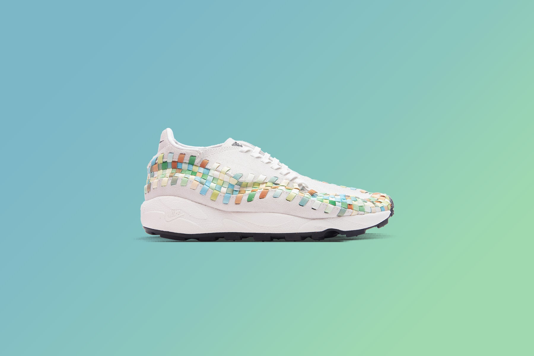 Women's Air Footscape Woven - Summit White/Black/Multi-Color, , large image number null