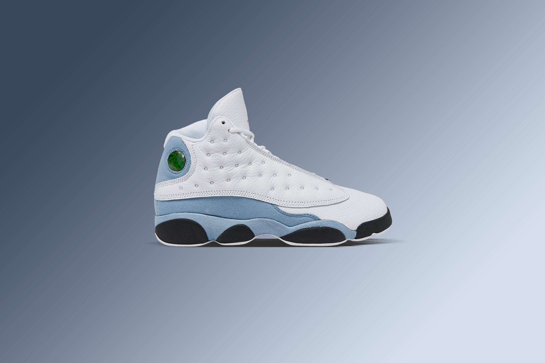 Air Jordan 13 Retro (GS) - White/Yellow Ochre/Blue Grey