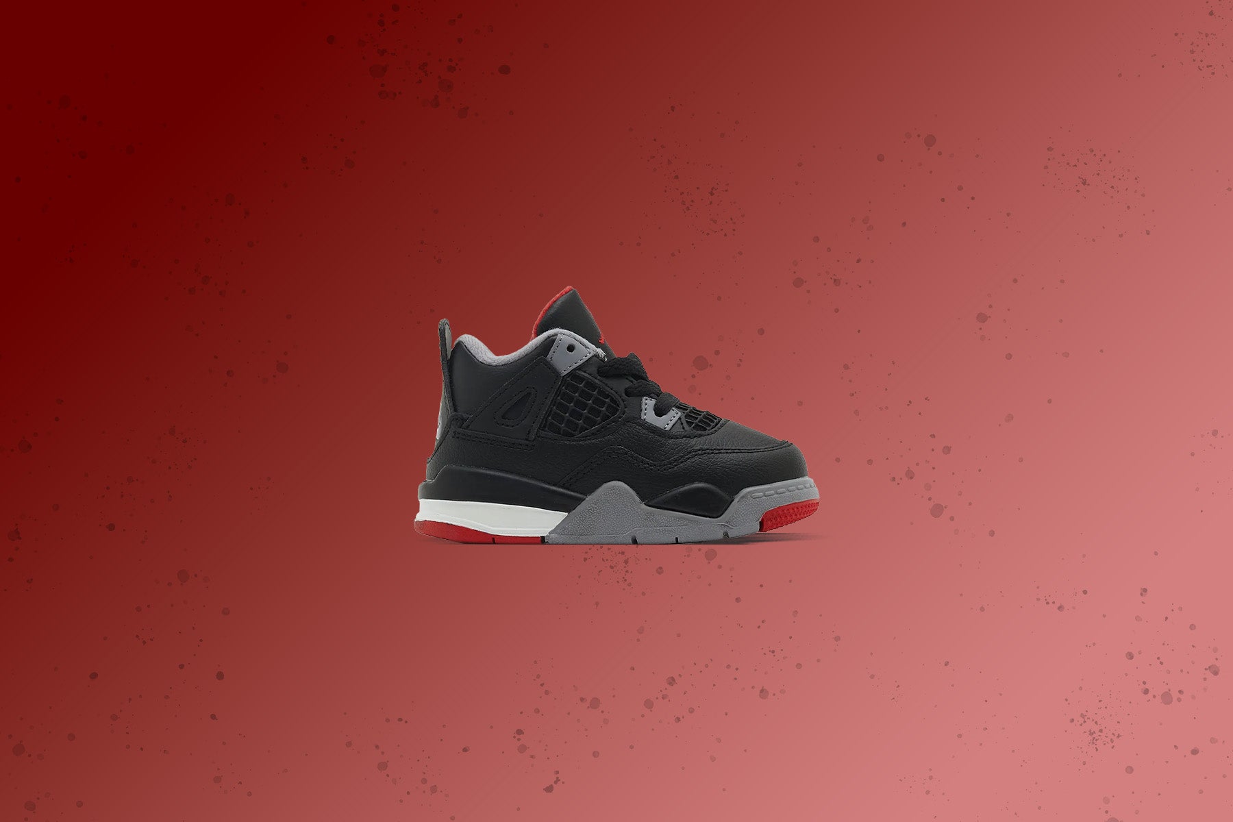 Air Jordan 4 Retro (TD) 'Bred Reimagined' - Black/Fire Red/Cement Grey, , large image number null