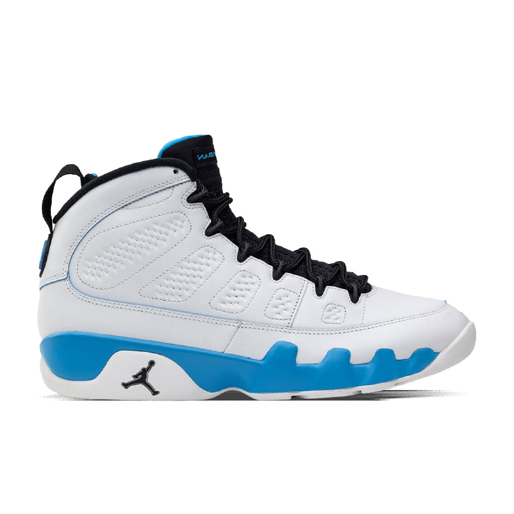 Air Jordan 9 Retro 'Powder Blue' (GS) - Summit White/Black/Dark Powder Blue