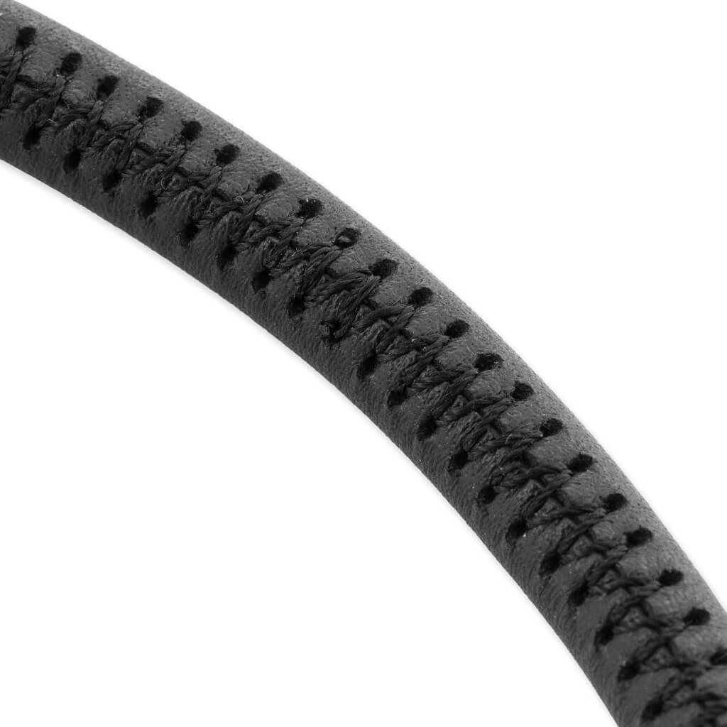 Bike Lock Leather Bracelet - Black/Black, , large image number null