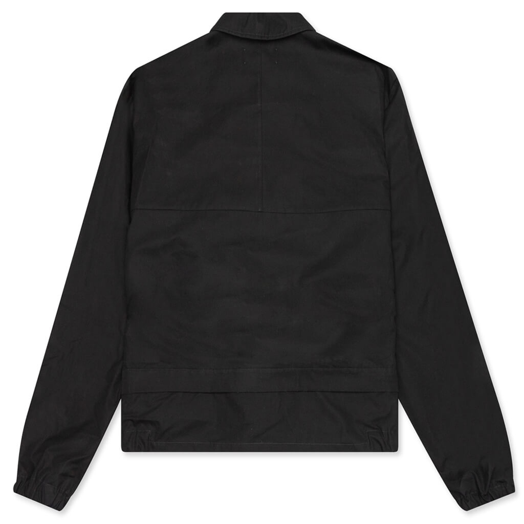 Light Cotton Jacket White Bag - Black