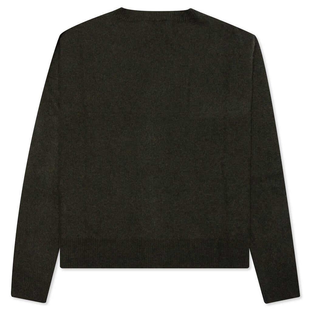 Logo Cardigan Knit - Olivine