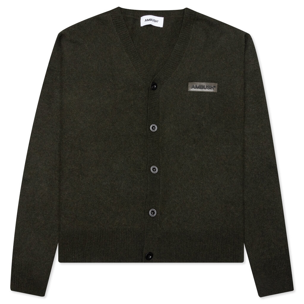 Logo Cardigan Knit - Olivine