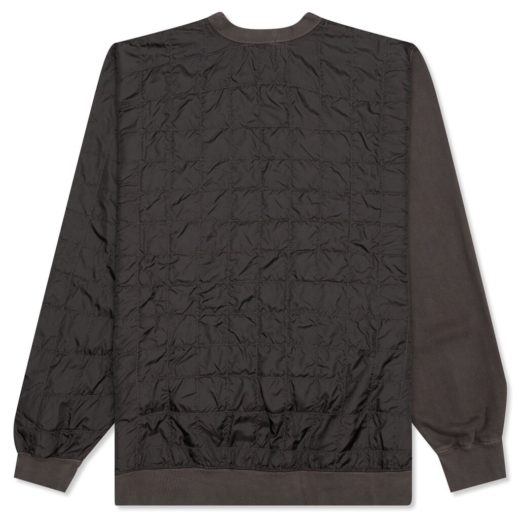 Mix Quilted Sweatshirt - Black