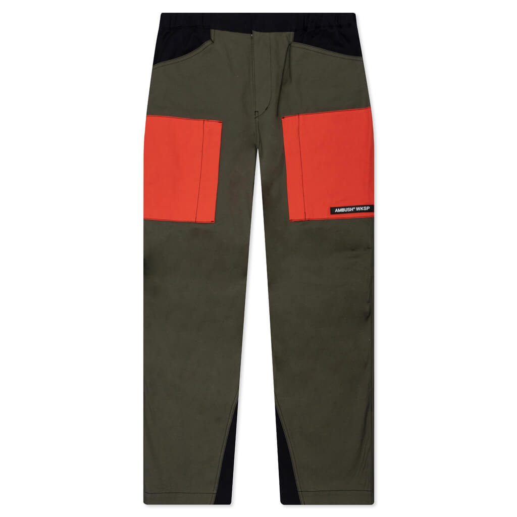 Panelled Cargo Pants - Khaki