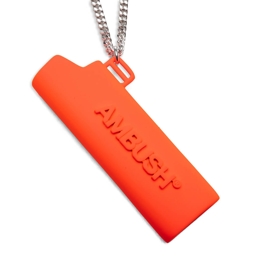 Logo Lighter Case Necklace - Orange