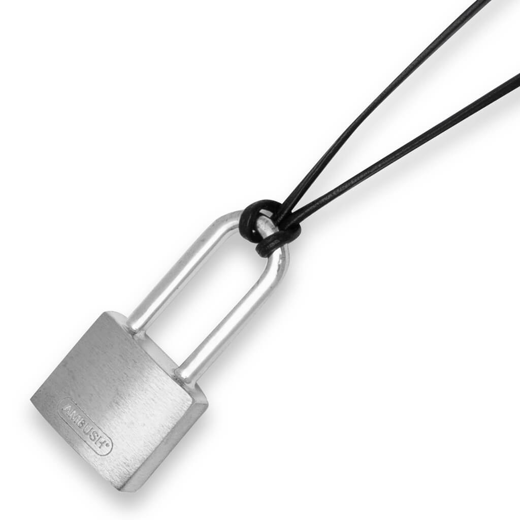 Small Padlock Necklace - Silver