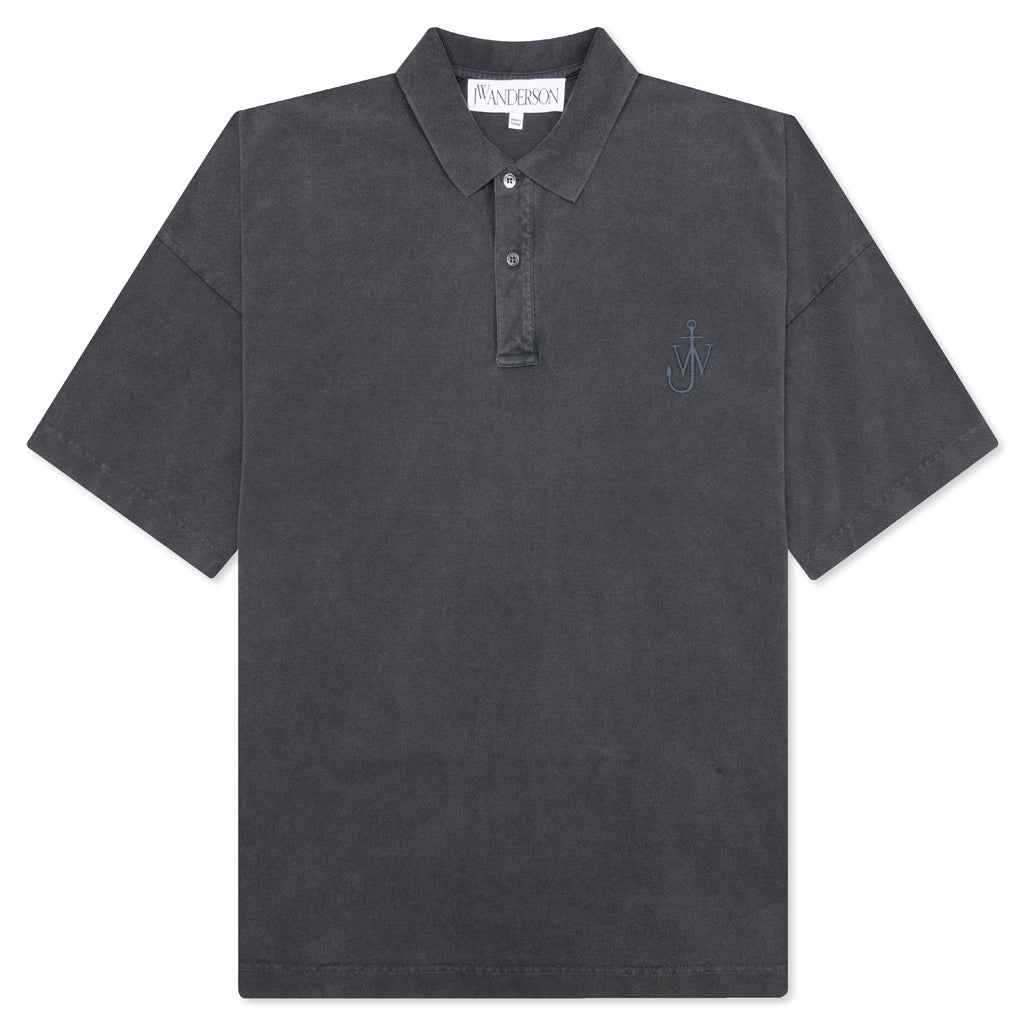 Anchor S/S Polo Shirt - Charcoal, , large image number null