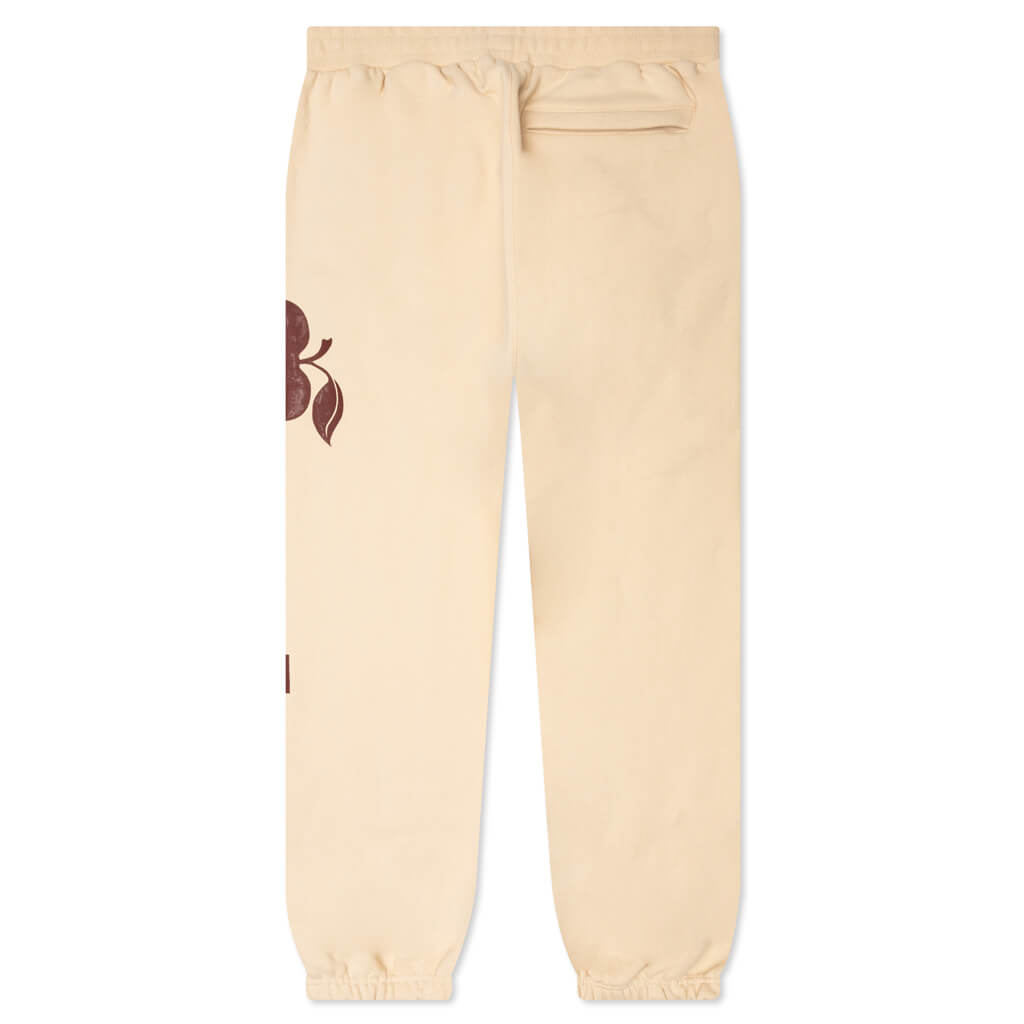 Apple Logo Sweatpant - Beige