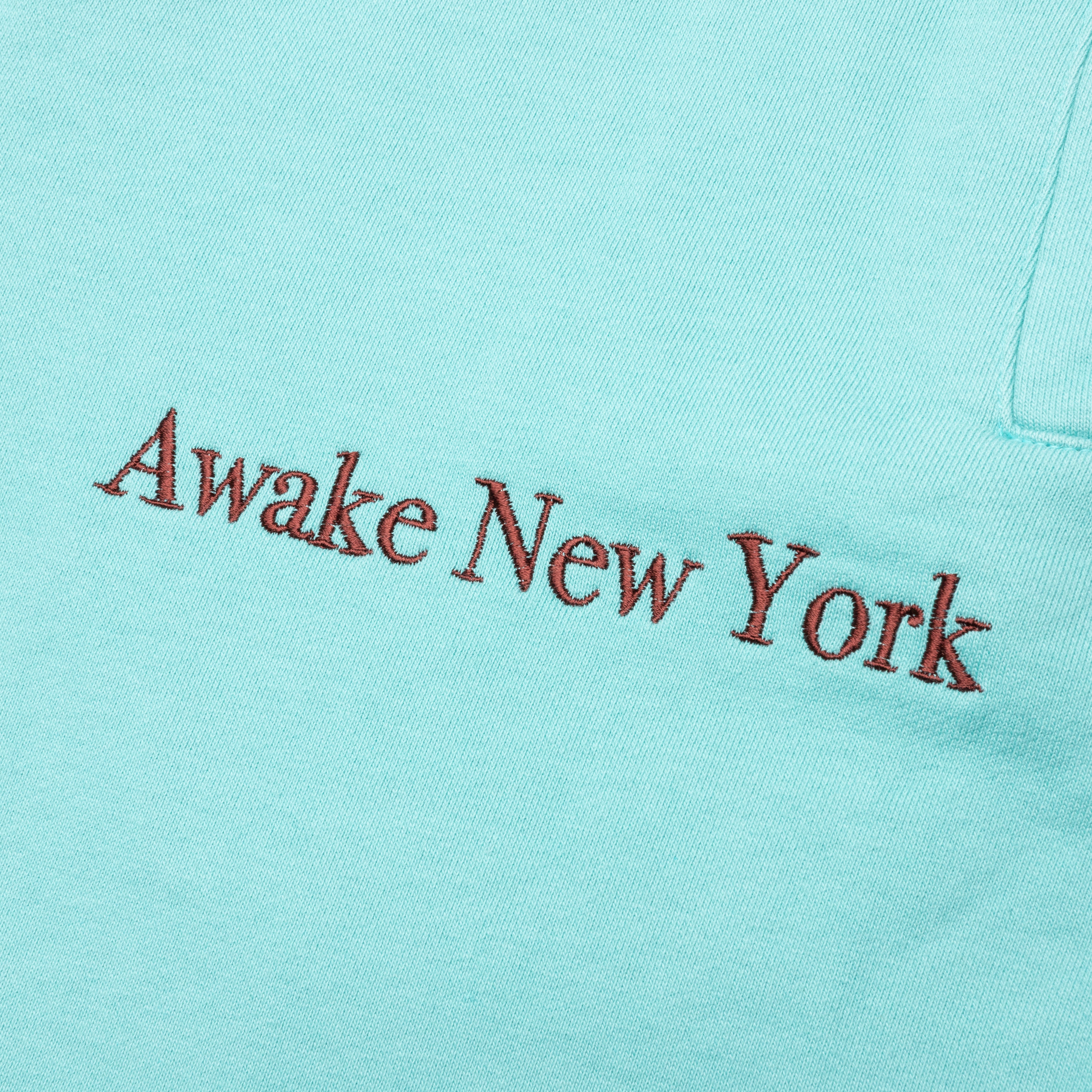 Awake Classic Outline Logo Paneled Embroidered Sweatpants - Teal, , large image number null