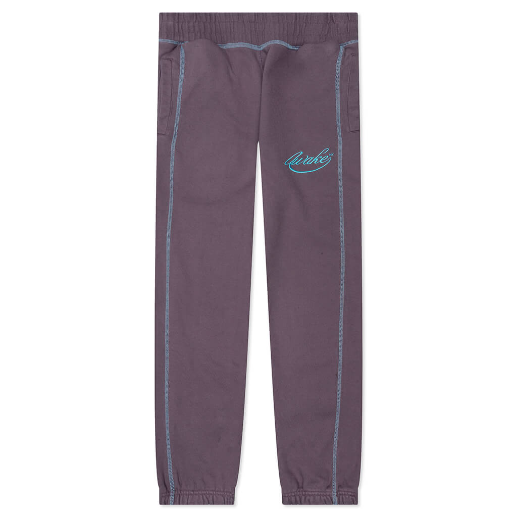 Awake Script Logo Sweatpant - Aubergine