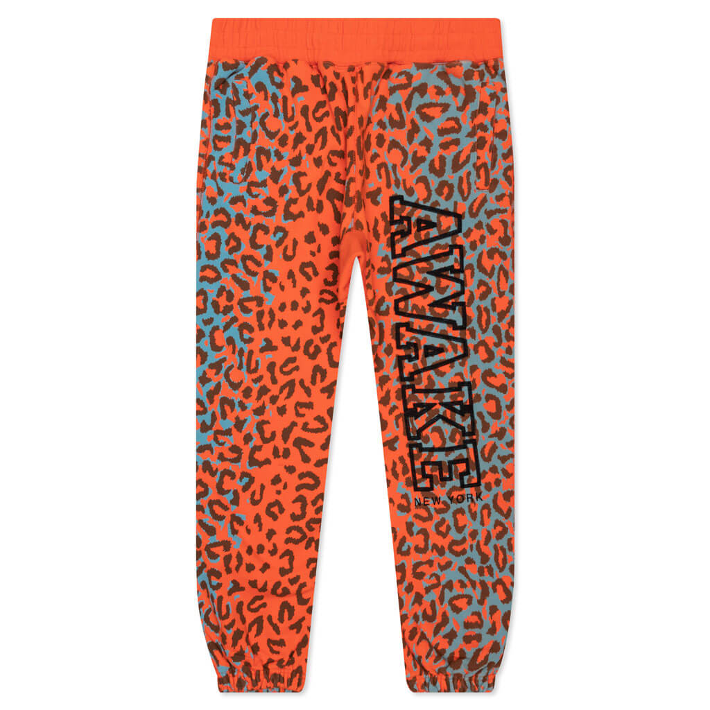 Awake Block Logo Sweatpant - Printed Leopard