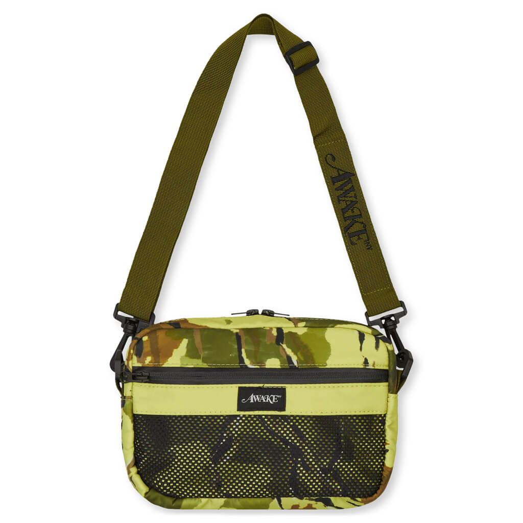 Canvas Logo Messenger Bag - Green Camo, , large image number null