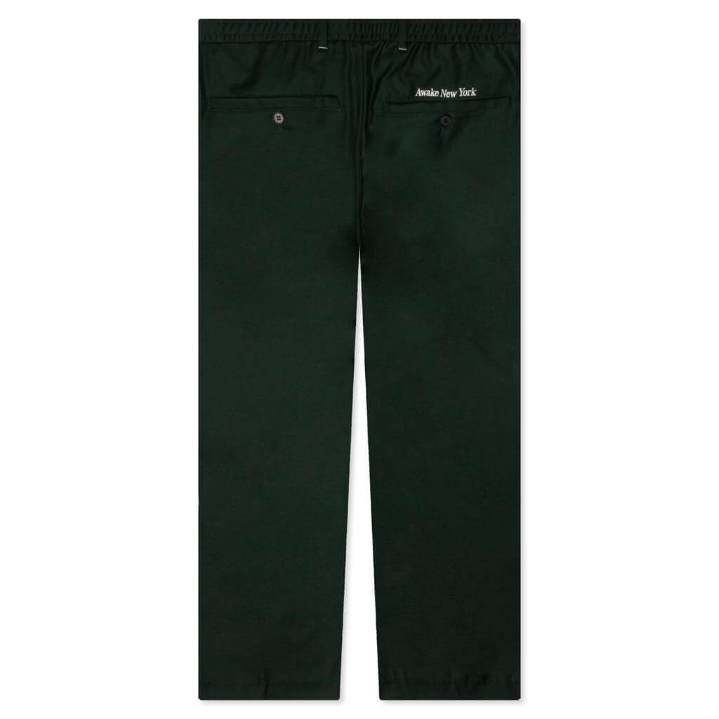 Lightweight Wool Elasticated Woven Pant - Forest Green, , large image number null