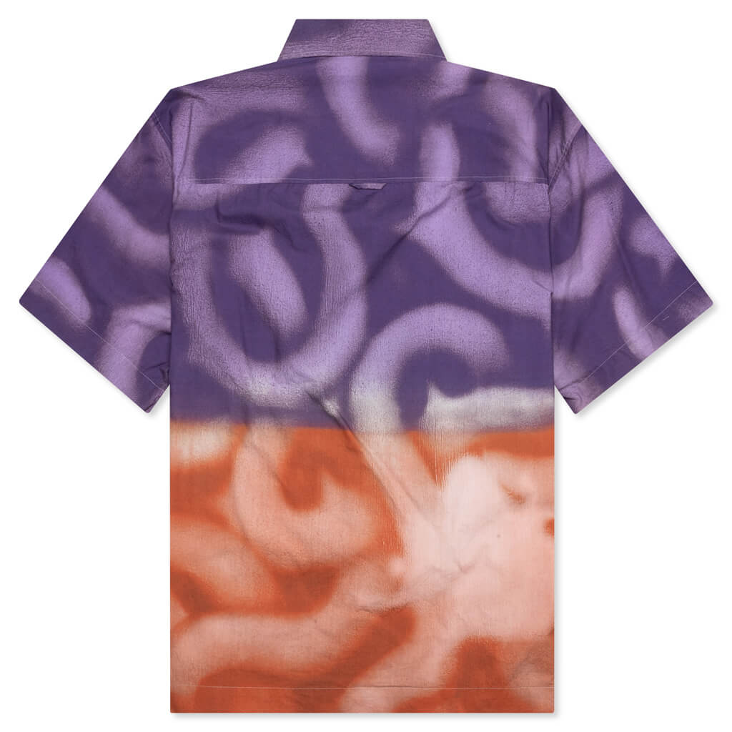 Awake NY x Mundo Dip Dyed Camp Shirt - Magenta/Orange