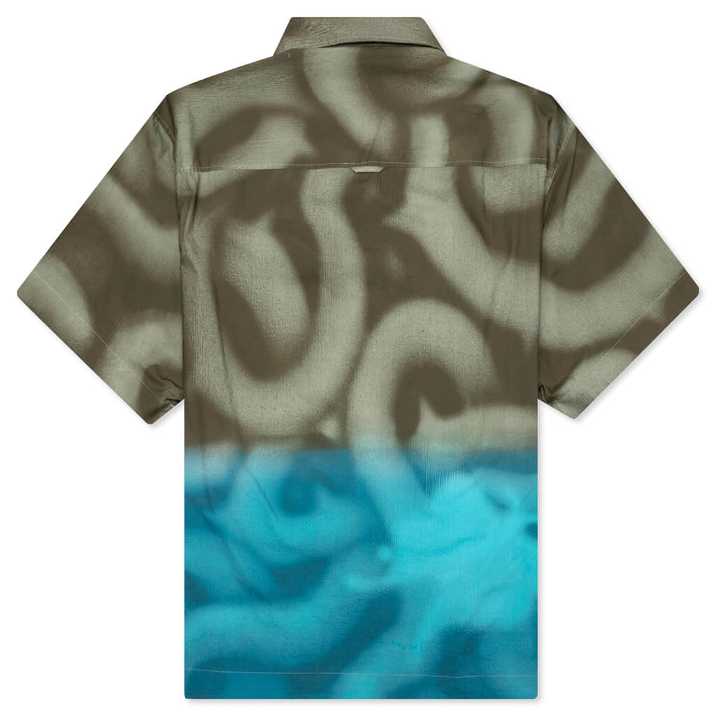 Awake NY x Mundo Dip Dyed Camp Shirt - Brown/Blue
