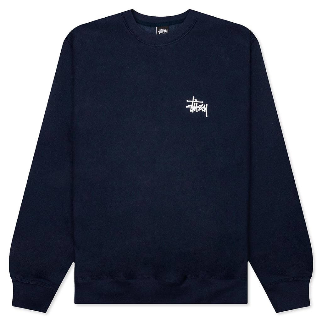 Basic Stussy Crew - Navy