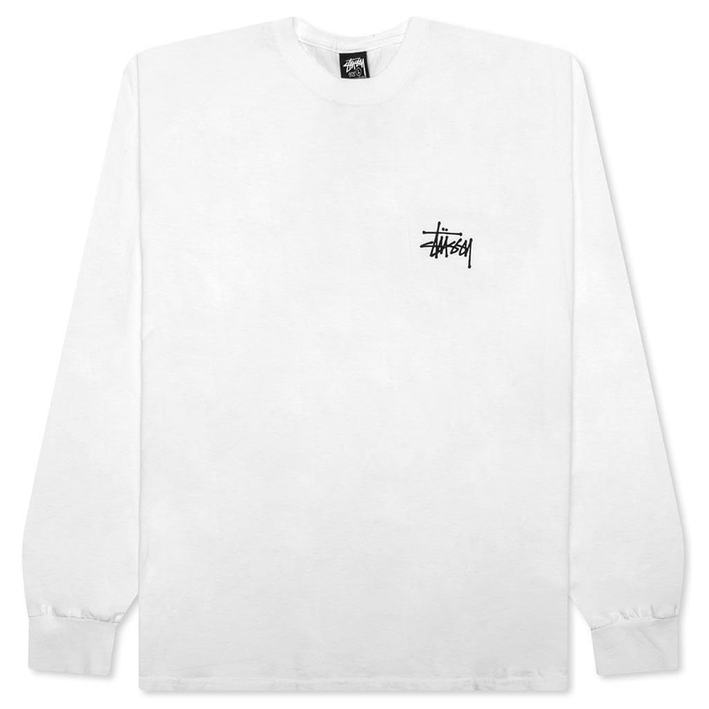 Basic Stussy Pigment Dyed L/S Tee - Natural
