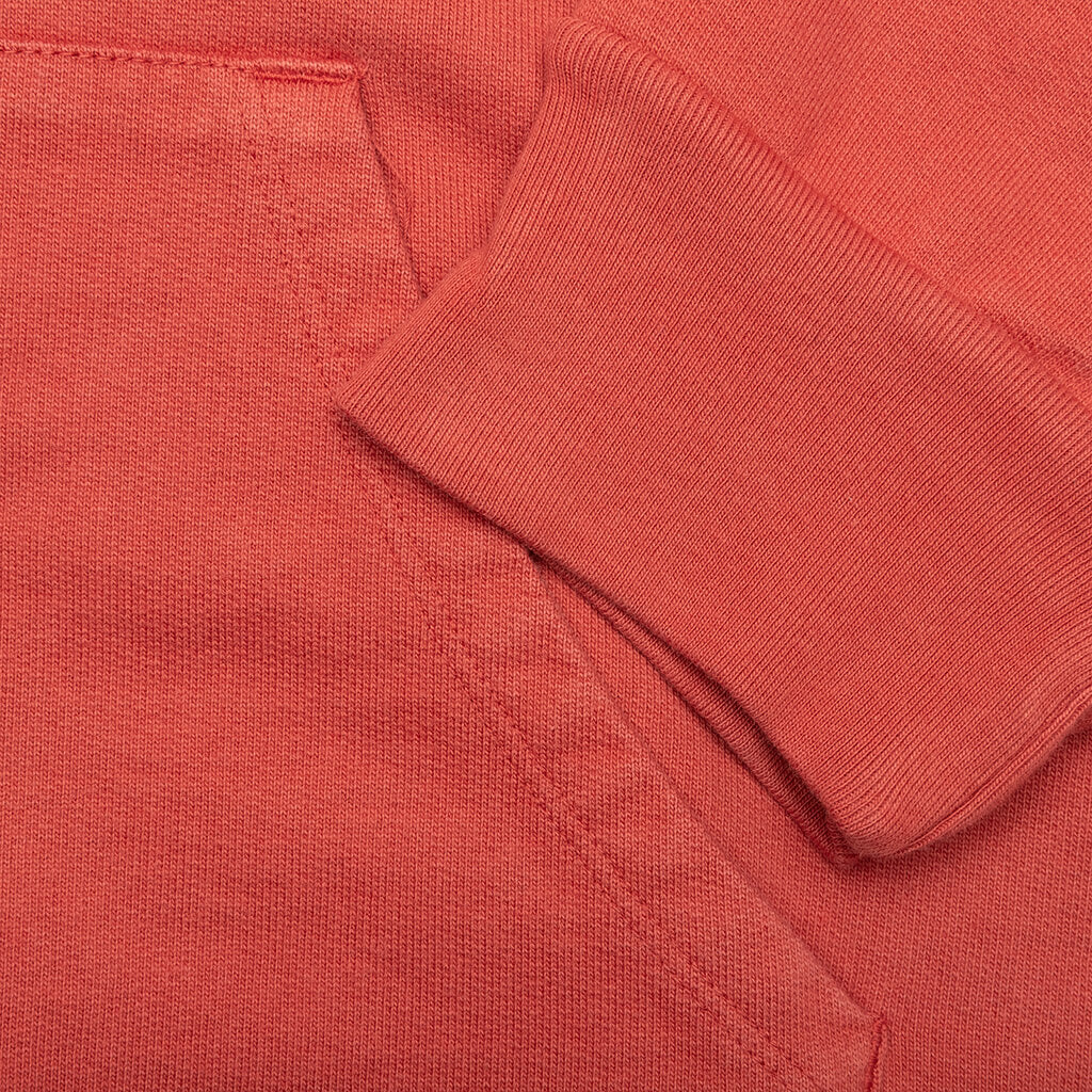 Bassline Hood Fleece - Dusty Red, , large image number null