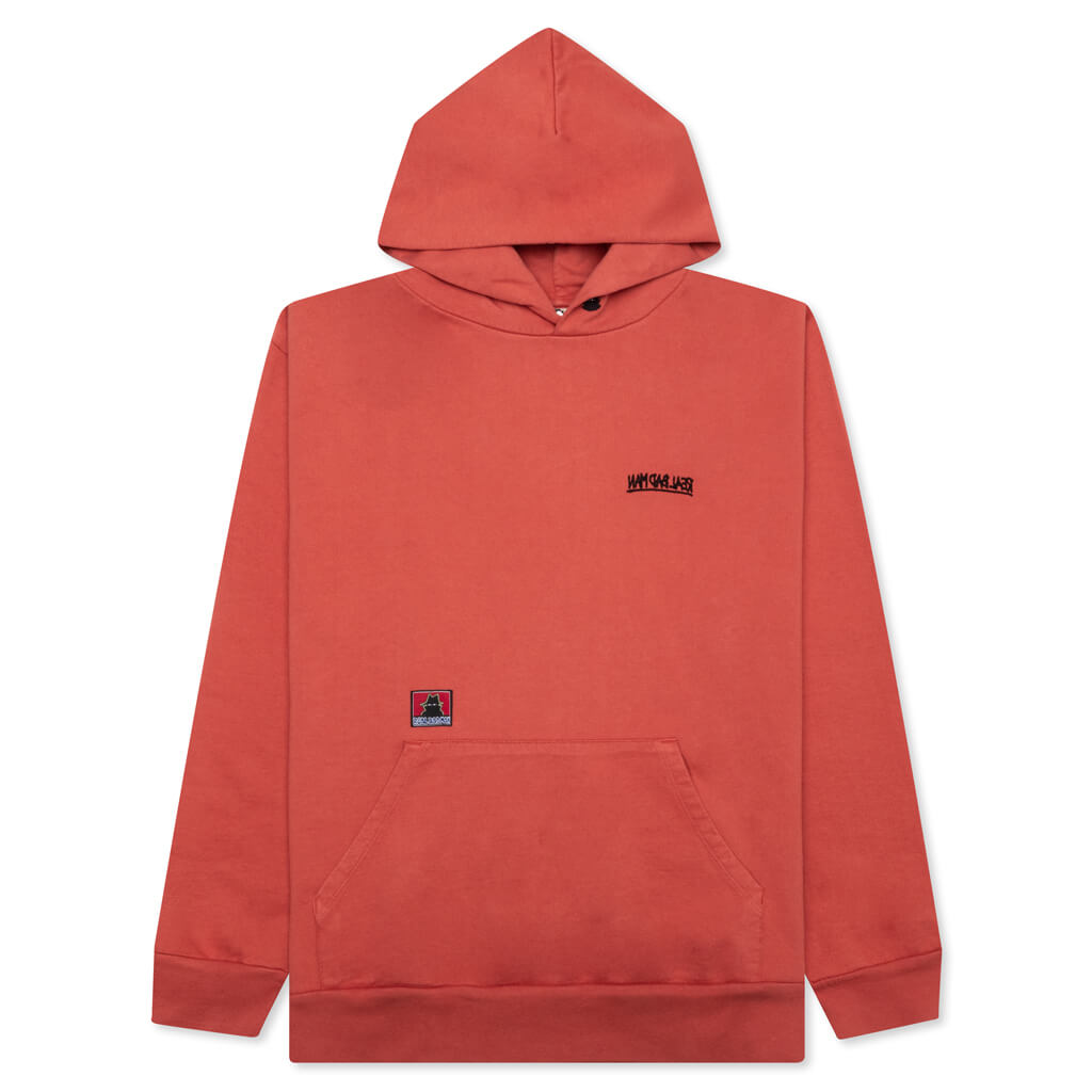 Bassline Hood Fleece - Dusty Red, , large image number null