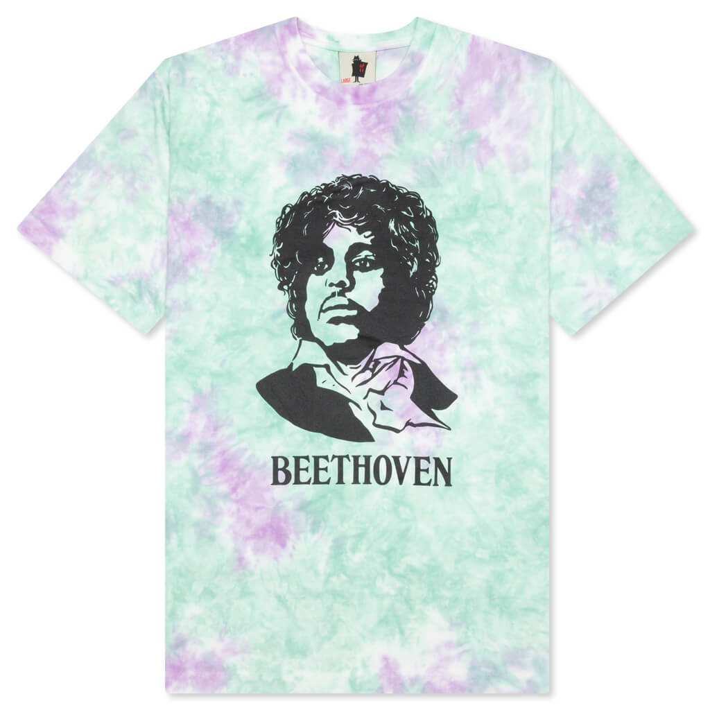 Beethoven S/S Tee - Green Tie Dye