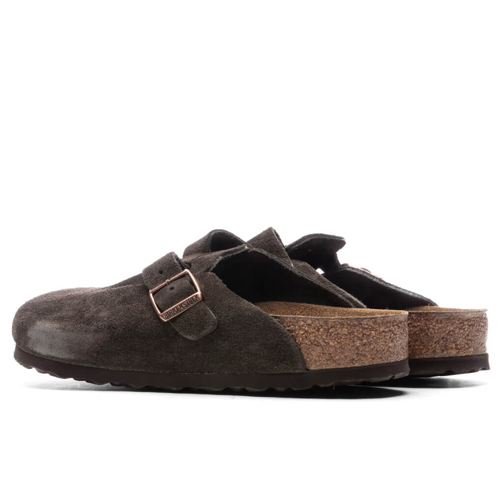 Wide Boston Soft Footbed Suede - Mocha, , large image number null