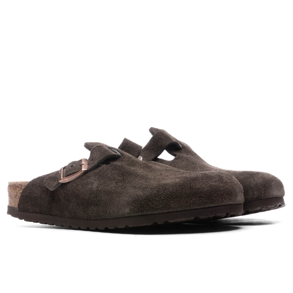 Wide Boston Soft Footbed Suede - Mocha, , large image number null