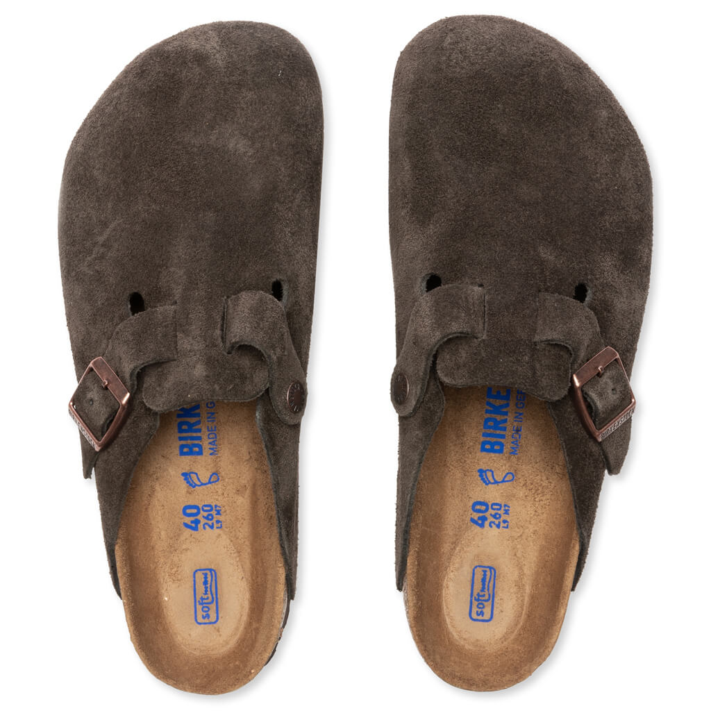 Wide Boston Soft Footbed Suede - Mocha, , large image number null