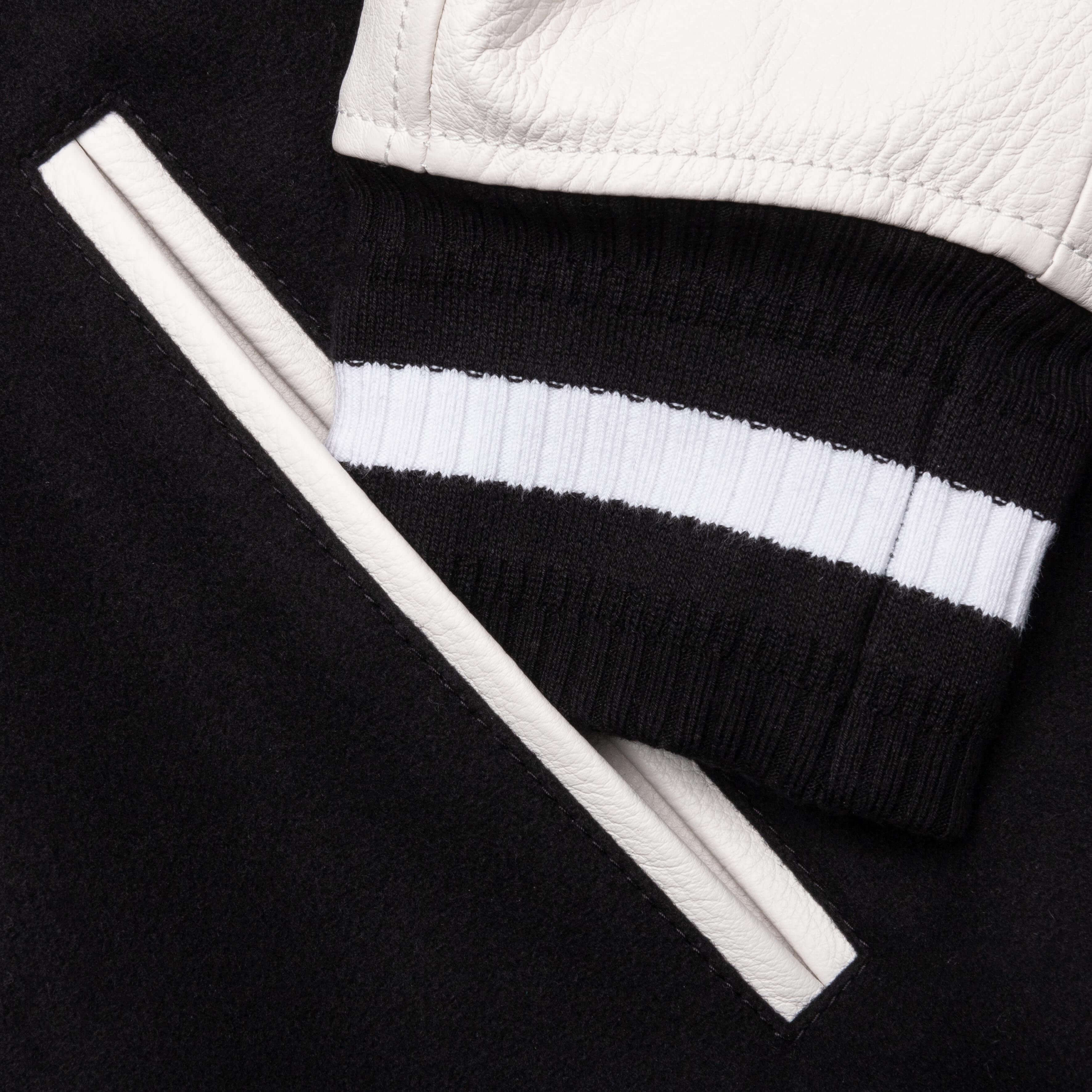 Varsity Jacket - Black/White, , large image number null