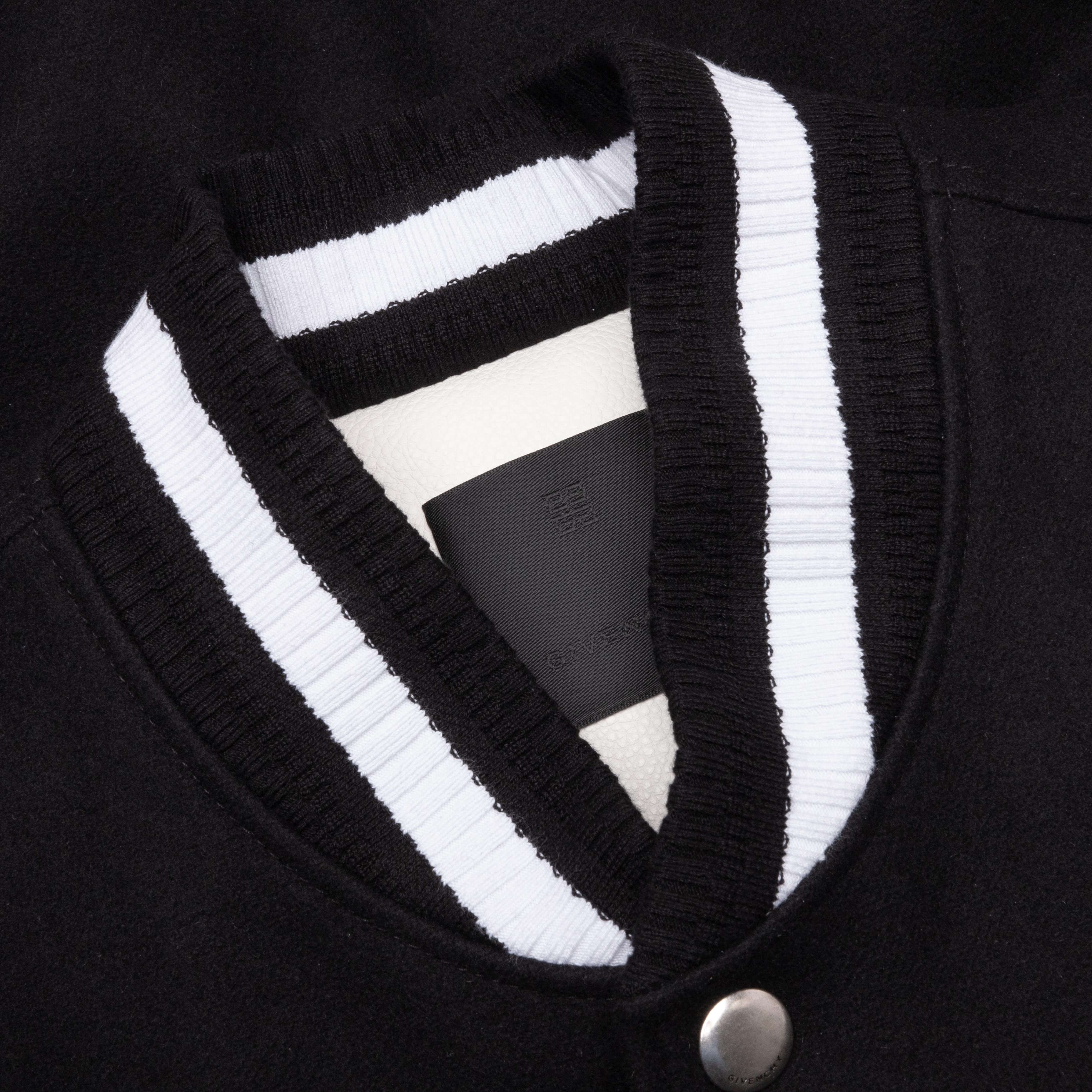 Varsity Jacket - Black/White, , large image number null